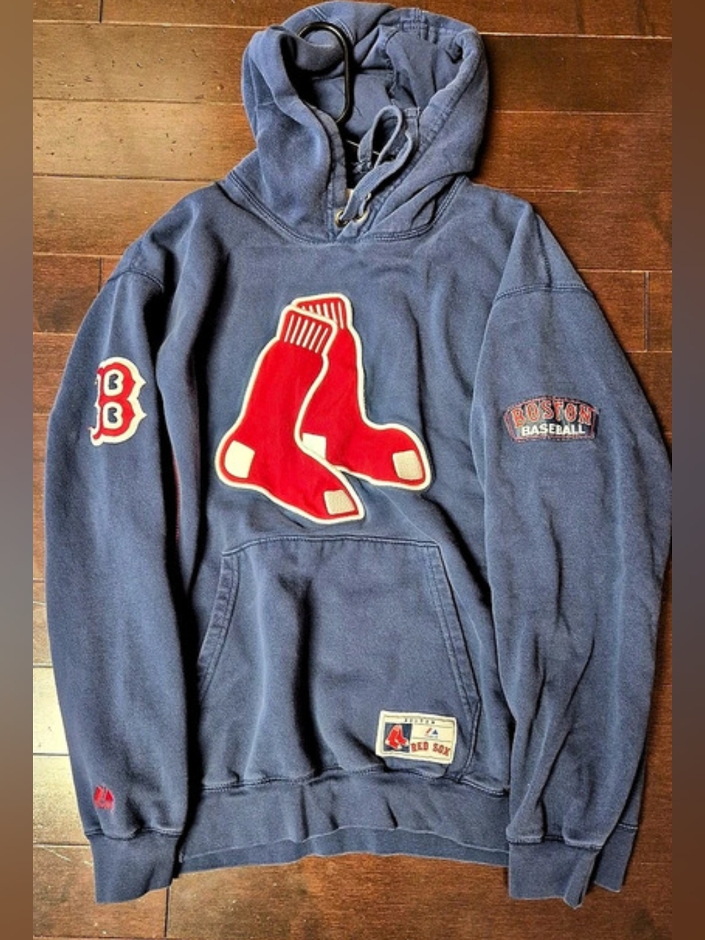 Boston Red Sox hoodie Blue Red Large